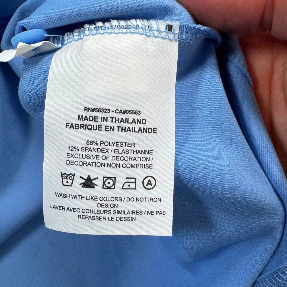 Jordan UNC Tar Heels Dri-FIT Polo Shirt Mens XXL Blue Navy Colorblock 10594